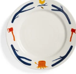 4 assiettes en porcelaine 22cm Haines - &Klevering