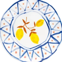 4 Assiettes motifs citrons Moroccan - &Klevering