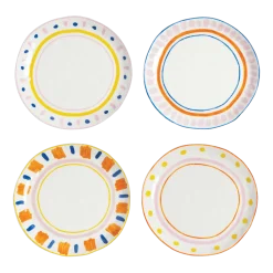 4 Assiettes plates en porcelaine Boavista - &Klevering
