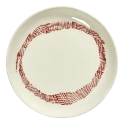Assiette XS blanche avec motif rouge Feast - Serax