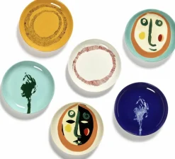 Assiette XS blanche avec motif rouge Feast - Serax