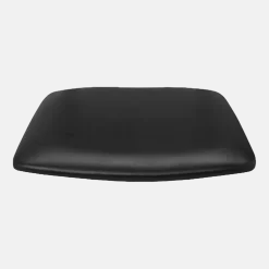 Assise de chaise en cuir reconstitué noir Verona - Hans K