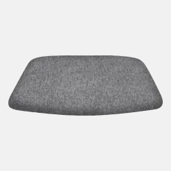 Assise de chaise en tissu gris étincelant Verona - Hans K