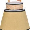 Baladeuse extérieure jaune en bambou et en cannage 32,5 x 21,5 cm Singapour - Market set