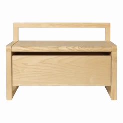 Banc avec coffre en placage de frêne 60x30x41,2cm - Ferm living