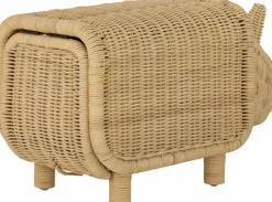 Banc coffre rhinocéros en rotin Soffe - Bloomingville Mini