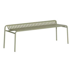 Banc de jardin bas en aluminium vert jade Week-End - Petite Friture