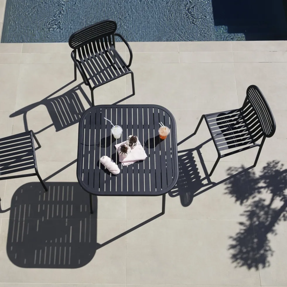 Banc de jardin bas rose blush Week-end - Petite Friture