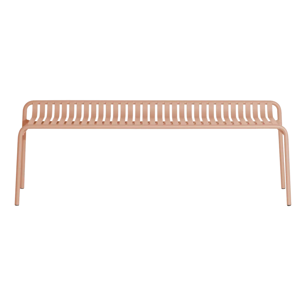 Banc de jardin bas rose blush Week-end - Petite Friture