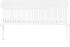 Banc de jardin blanc Week-End - Petite Friture