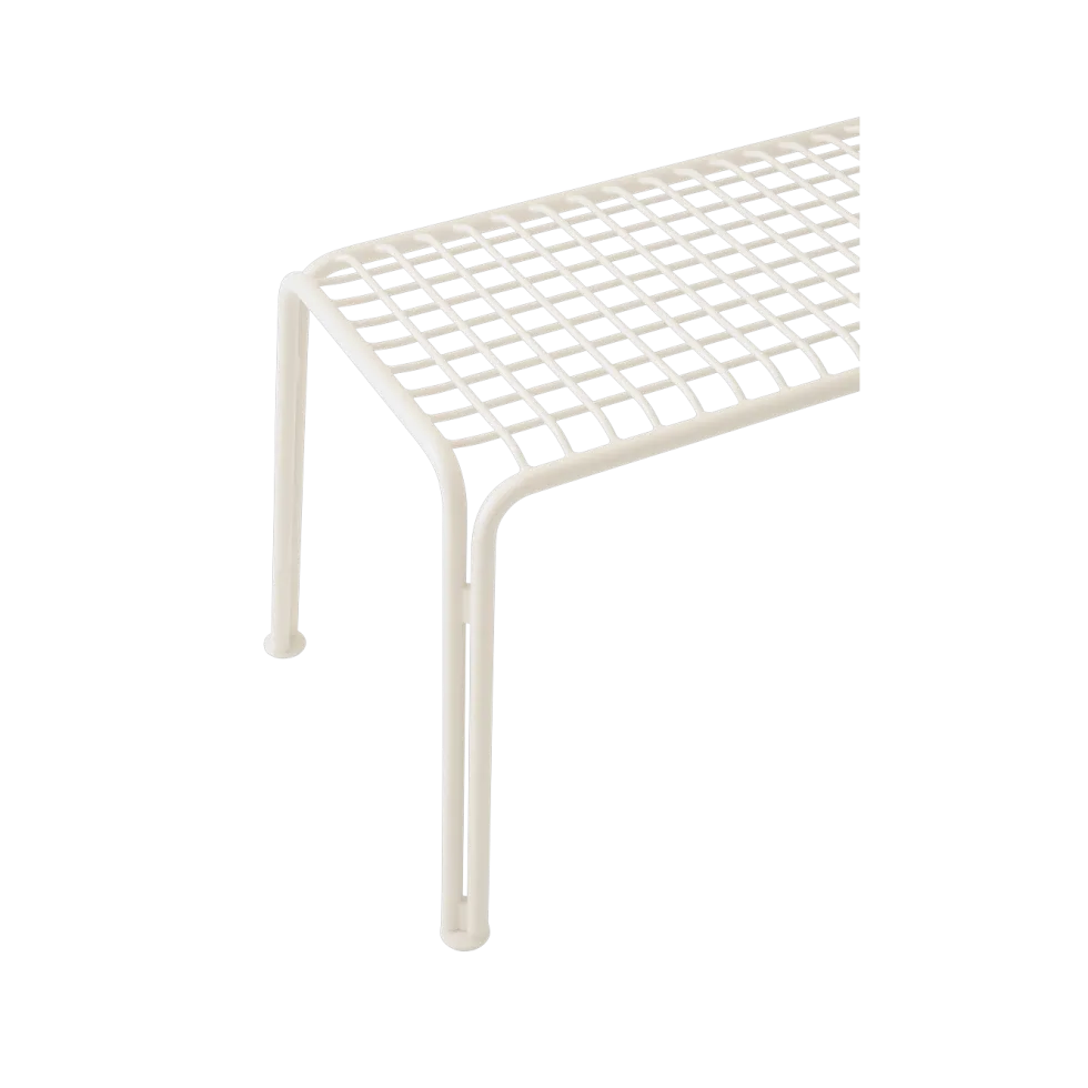 Banc de jardin en acier ivoire Thorvald SC112 - &tradition