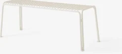 Banc de jardin en acier ivoire Thorvald SC112 - &tradition