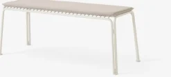 Banc de jardin en acier ivoire Thorvald SC112 - &tradition