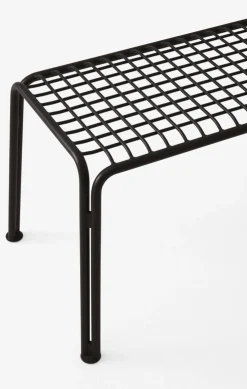 Banc de jardin en acier noir chaud Thorvald SC112 - &tradition