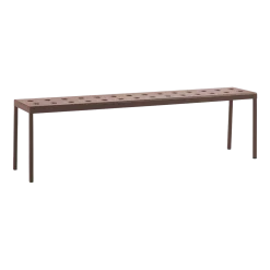 Banc de jardin en acier rouge 165 cm Balcony - HAY
