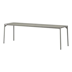 Banc de jardin en acier taupe 145 cm Novo - AYTM