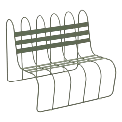 Banc de jardin en acier vert 90x77x77cm Gardener - Design House Stockholm