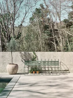Banc de jardin en acier vert 90x77x77cm Gardener - Design House Stockholm
