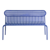 Banc de jardin en aluminium bleu Week-End - Petite Friture
