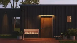 Banc de jardin en aluminium bleu Week-End - Petite Friture