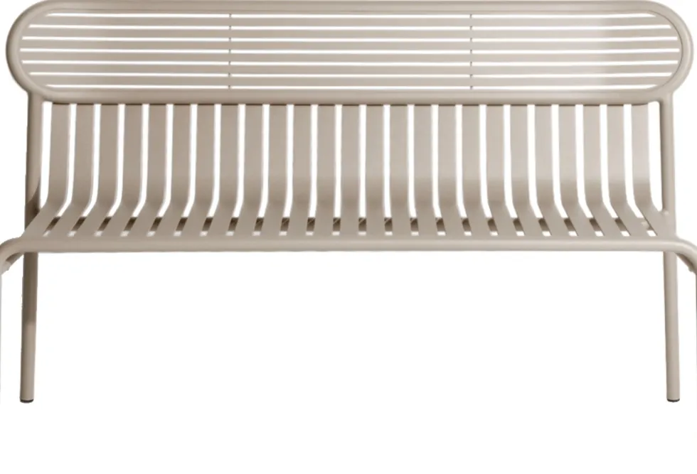 Banc de jardin en aluminium dune Week end - Petite friture
