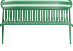 Banc de jardin en aluminium vert menthe Week end - Petite friture