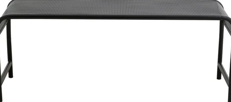 Banc de jardin en fer noir 122x42x46cm Brenta - Nordal