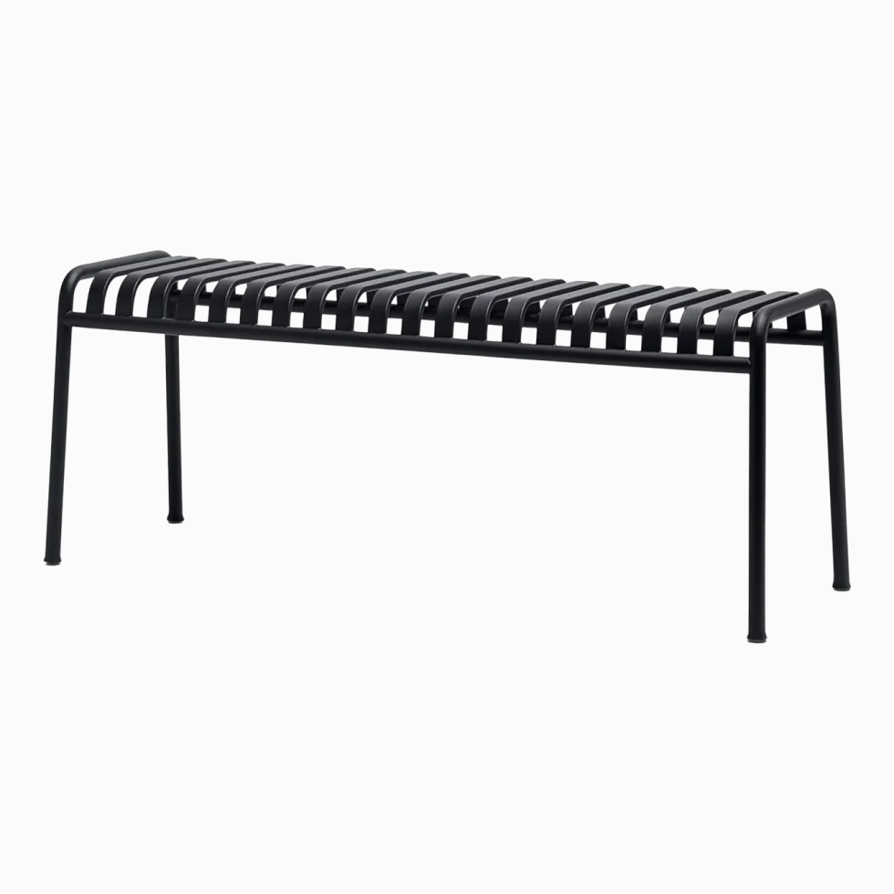 Banc de jardin en métal anthracite Palissade - HAY