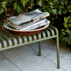 Banc de jardin en métal anthracite Palissade - HAY