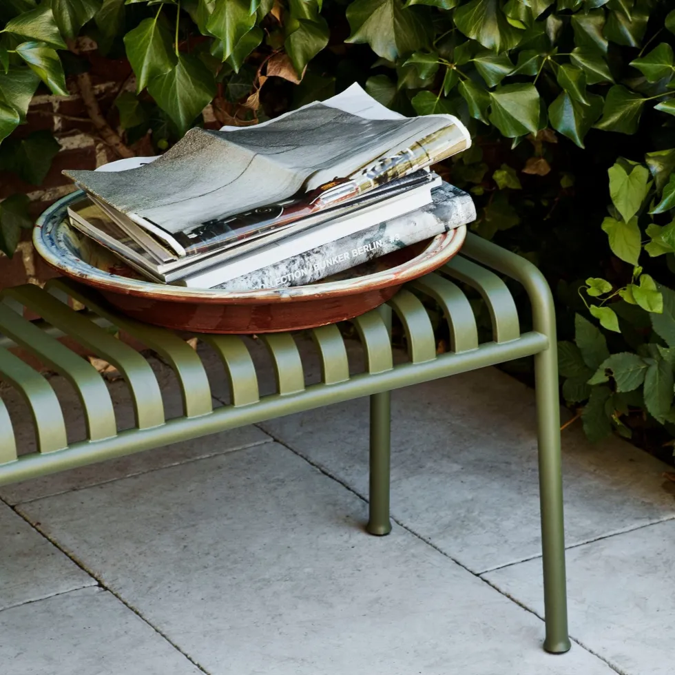Banc de jardin en métal anthracite Palissade - HAY