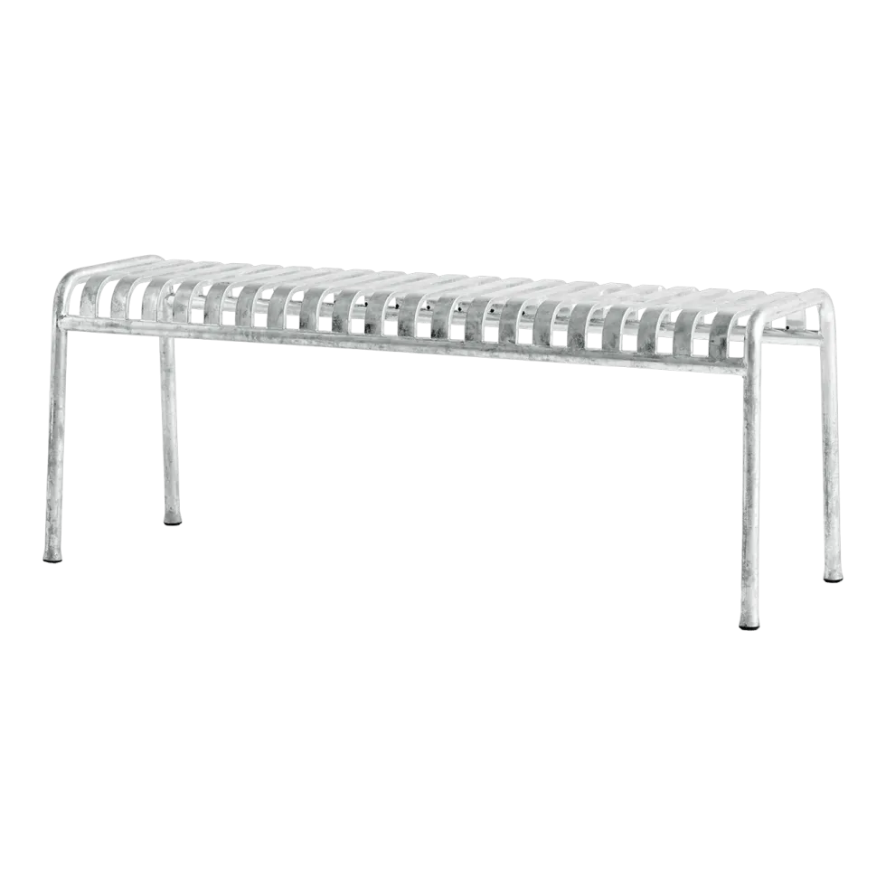 Banc de jardin en métal gris galvanisé Palissade - HAY
