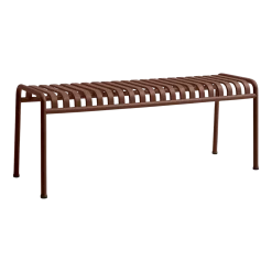 Banc de jardin en métal rouge Palissade - HAY