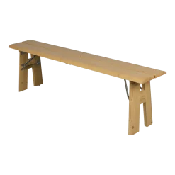 Banc de jardin en pin naturel 170x32x47cm Avenue - Zuiver