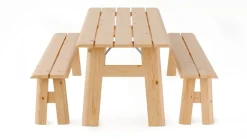 Banc de jardin en pin naturel 170x32x47cm Avenue - Zuiver