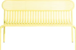 Banc de jardin jaune Week-End - Petite Friture