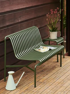 Banc de jardin sans accoudoir en métal rouge Palissade - HAY