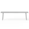 Banc d'extérieur en aluminium gris clair 160x40x46,5cm Fred's - Fatboy