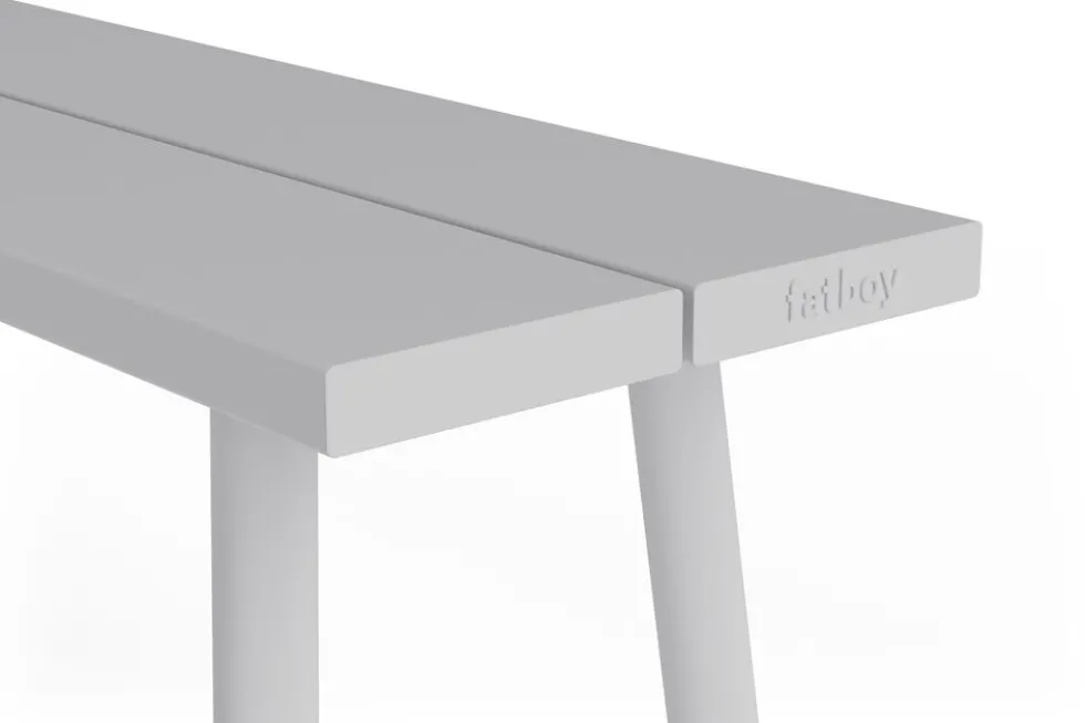 Banc d'extérieur en aluminium gris clair 160x40x46,5cm Fred's - Fatboy