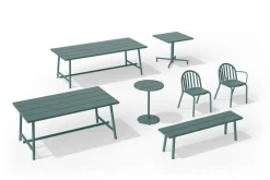 Banc d'extérieur en aluminium vert 160x40x46,5cm Fred's - Fatboy