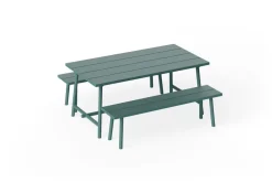 Banc d'extérieur en aluminium vert 160x40x46,5cm Fred's - Fatboy