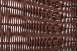 Banc d'extérieur en corde et acier bordeaux 128x70x80cm Palissade - Hay
