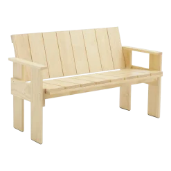 Banc d'extérieur en pin laqué Crate - Hay