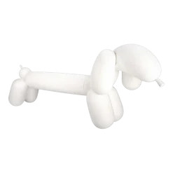 Banc en plastique recyclé blanc en forme de chien Attackle - Fatboy
