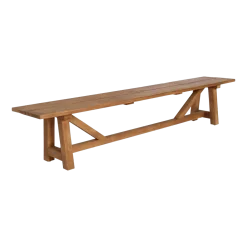 Banc en teck ajouré 220x43cm George - Sika Design