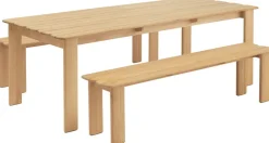 Banc en teck 180x36,5cm Assemble - Muuto