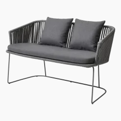 Banc gris avec coussins Moments - Cane-Line
