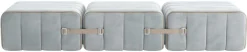Banc modulable en velours barcelone bleu clair 204x68x34cm Curt - Ambivalenz