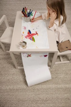 Banc pour enfant en bois de frêne beige 62x30x30cm Little Architect - Ferm Living