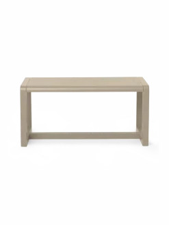 Banc pour enfant en bois de frêne beige 62x30x30cm Little Architect - Ferm Living