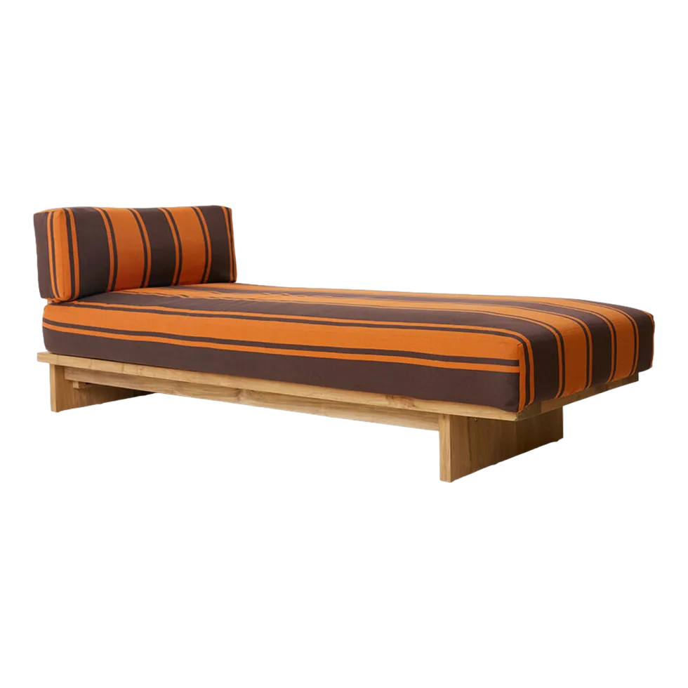 Banquette d'extérieur Teck Retro - HKLIVING